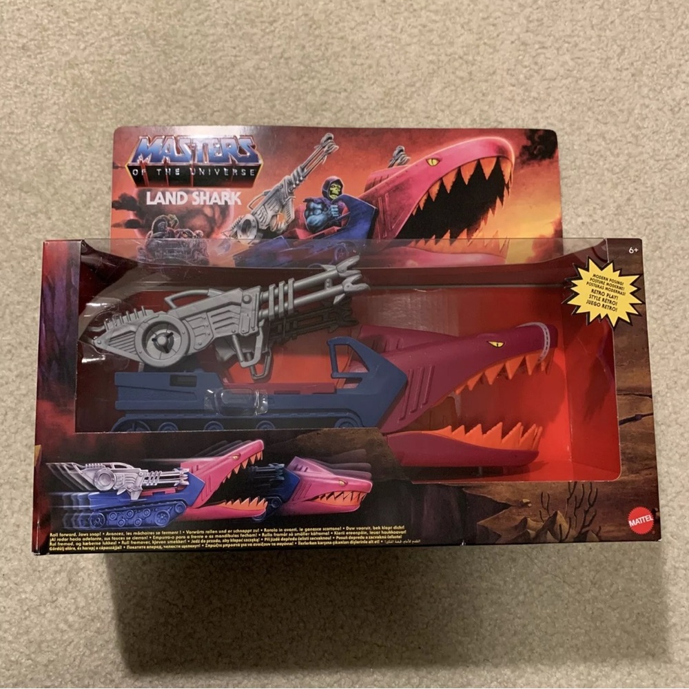 Master Universe MOTU Land Shark Toy Vehicle He-Man Skeletor GXP43 Mattel Retro